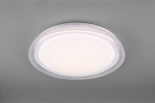 Plafoniera Led Soffitto Interno effetto Stelle Moderna Bianco Heracles GD Trio