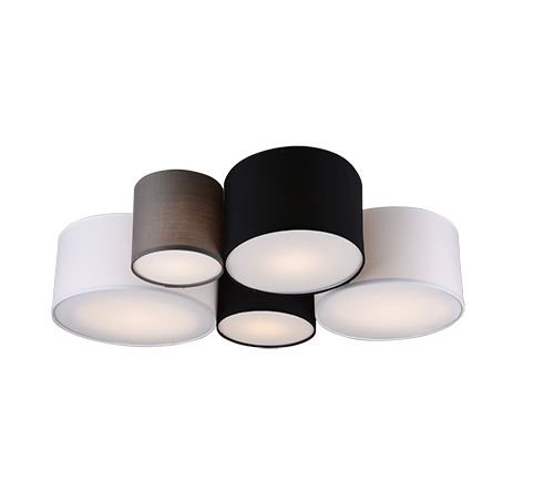 Plafoniera Soffitto Interno Moderna Multi Cilindri Colorati 90x70 cm GD Trio