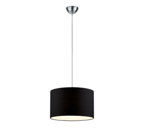 Lampada Sospensione Interno 5W Moderna Paralume Nero Hotel GD Trio