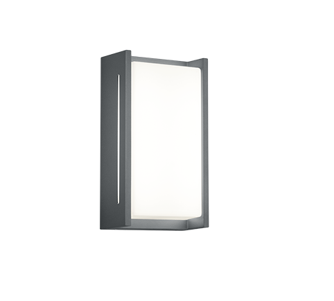 Applique Led Esterno Moderna 8,5W Alluminio Antracite Indus GD Trio