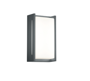 Applique Led Esterno Moderna 8,5W Alluminio Antracite Indus GD Trio