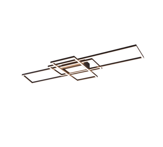 Plafoniera Led Esterno Parete Soffitto 3 Rettangoli Antracite Irvine GD Trio