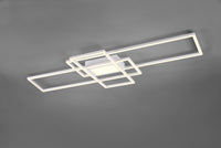 Plafoniera Led Esterno Parete Soffitto 3 Rettangoli Bianca Irvine GD Trio