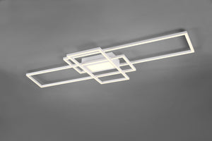 Plafoniera Led Esterno Parete Soffitto 3 Rettangoli Bianca Irvine GD Trio