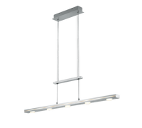 Lampada Sospensione Interno Led 7 Luci Bidirezionali Acciaio Lacal GD Trio