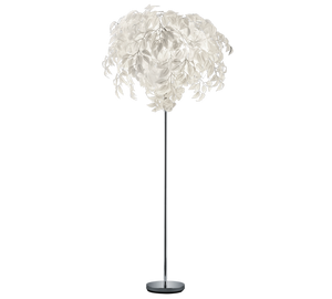 Lampada Piantana Terra Elegante con Foglie Cromo H 180 cm Leavy GD Trio