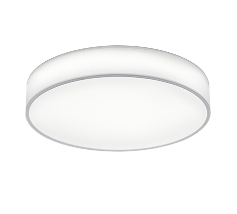 Plafoniera Led Interno Luce Notturna Dimmer Paralume Bianco 60cm Lugano GD Trio