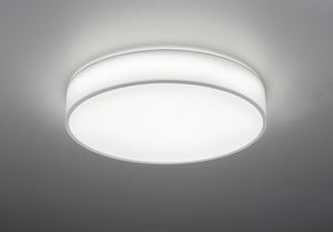 Plafoniera Led Interno Luce Notturna Dimmer Paralume Bianco 60cm Lugano GD Trio