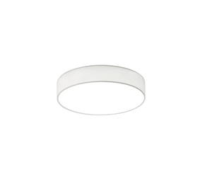 Plafoniera Led Soffitto Interno Diffusore Stoffa Bianco 30 cm Lugano GD Trio