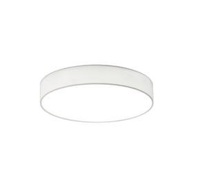 Plafoniera Led Soffitto Interno Diffusore Stoffa Bianco 40 cm Lugano GD Trio