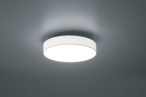 Plafoniera Led Soffitto Interno Diffusore Stoffa Bianco 40 cm Lugano GD Trio