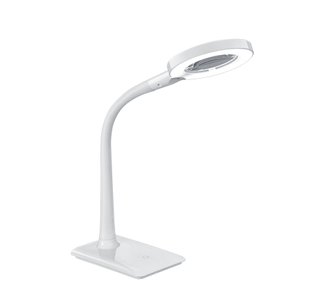 Lampada Tavolo Studio Scrivania Led Flessibile Touch 5W Bianca Lupo GD Trio