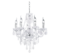 Lampadario Classico 5 Luci con Pendagli Bianco 73 cm Luster GD Trio