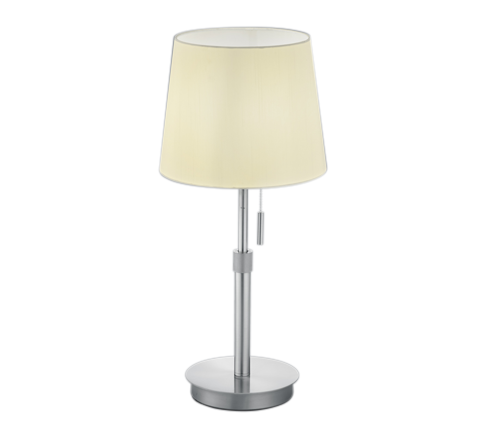 Lampada Tavolo Scrivania 4,5W Acciaio Paralume Bianco Regolabile Lyon GD Trio