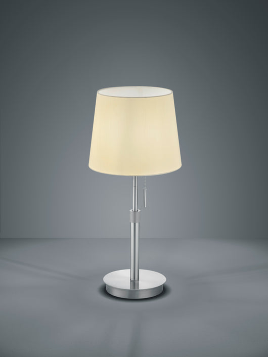 Lampada Tavolo Scrivania 4,5W Acciaio Paralume Bianco Regolabile Lyon GD Trio