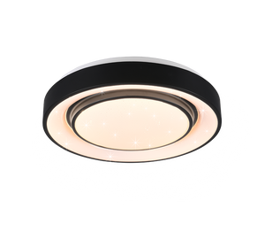 Plafoniera Led Soffitto Interna Dimmer Cielo Stellato Mona Nera GD Trio