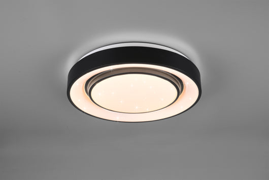 Plafoniera Led Soffitto Interna Dimmer Cielo Stellato Mona Nera GD Trio