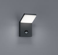 Applique Led Parete Esterno Sensore Movimento 16 cm Alluminio Pearl GD Trio