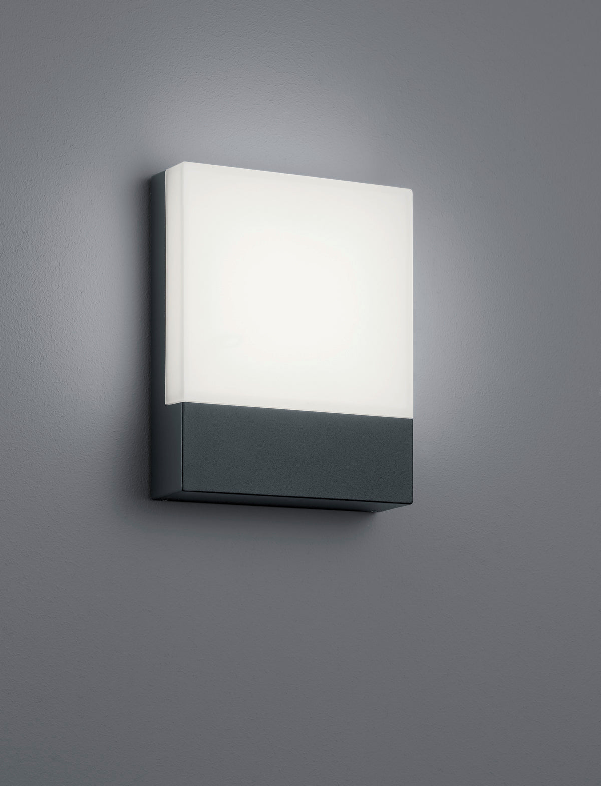 Applique Led Parete Esterno 6W 20x16 cm Antracite Pecos GD Trio