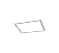 Plafoniera Led Parete Soffitto Quadrata Acciaio Bianco 30x30 cm Phoenix GD Trio