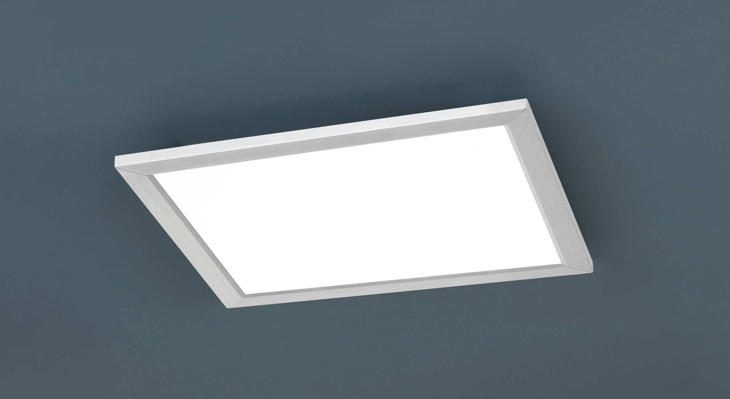 Plafoniera Led Parete Soffitto Quadrata Acciaio Bianco 30x30 cm Phoenix GD Trio