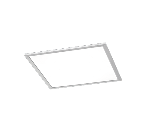 Plafoniera Led Parete Soffitto Quadrata Acciaio Bianco 45x45 cm Phoenix GD Trio