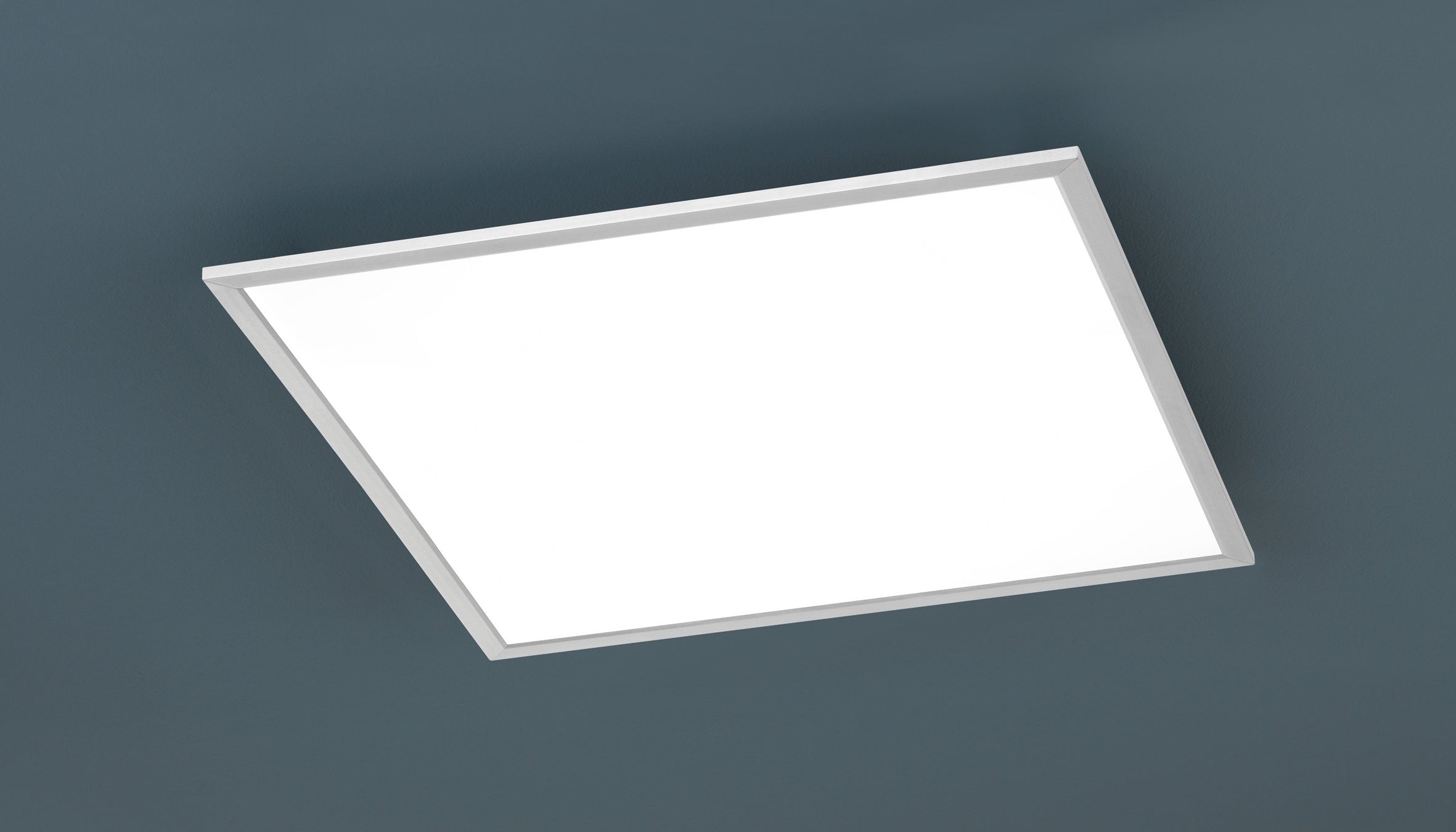 Plafoniera Led Parete Soffitto Quadrata Acciaio Bianco 62x62 cm Phoenix GD Trio