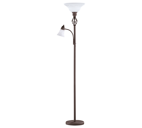 Lampada Piantana Terra Pigna 2 Vetri 10W Rustica GD Trio