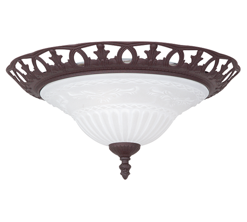 RUSTICA Plafoniera Soffitto Interno Classica Vetro 42W Rustica GD Trio