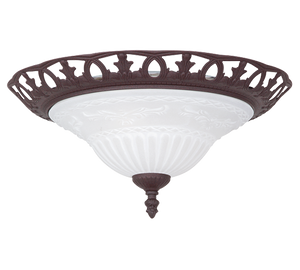 RUSTICA Plafoniera Soffitto Interno Classica Vetro 42W Rustica GD Trio