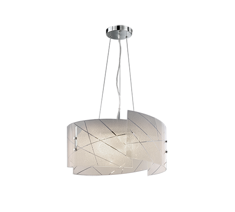 Lampada Sospensione Interno 4,5W 3 Vetri Graniglia Sandrina GD Trio