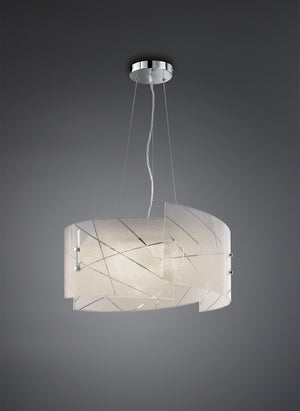 Lampada Sospensione Interno 4,5W 3 Vetri Graniglia Sandrina GD Trio