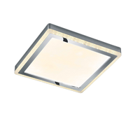 Plafoniera Led Interno Quadrata Doppia Accensione Separata 40x40 Slide GD Trio