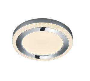 Plafoniera Led Interno Tonda Doppia Accensione Separata 40 cm Slide GD Trio