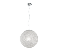 Lampada Sospensione Interno 42W Sfera Trasparente 40 cm Swwty GD Trio