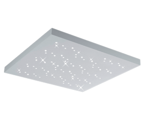 Plafoniera Led Soffitto Quadrata Cielo Stellato Bianco 75 cm Titus GD Trio