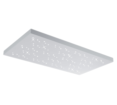 Plafoniera Led Interno Soffitto Rettangolare Cielo Stellato Bianco Titus GD Trio