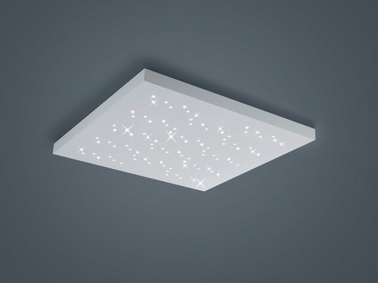 Plafoniera Led Soffitto Quadrata Cielo Stellato Bianco 75 cm Titus GD Trio