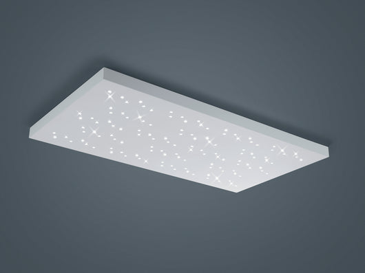 Plafoniera Led Interno Soffitto Rettangolare Cielo Stellato Bianco Titus GD Trio