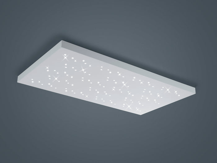 Plafoniera Led Interno Soffitto Rettangolare Cielo Stellato Bianco Titus GD Trio