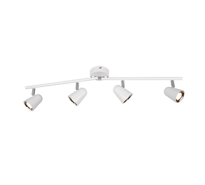 Faretti su Barra 4 Spots Led 3,5W 78 cm Bianco Toulose GD Trio