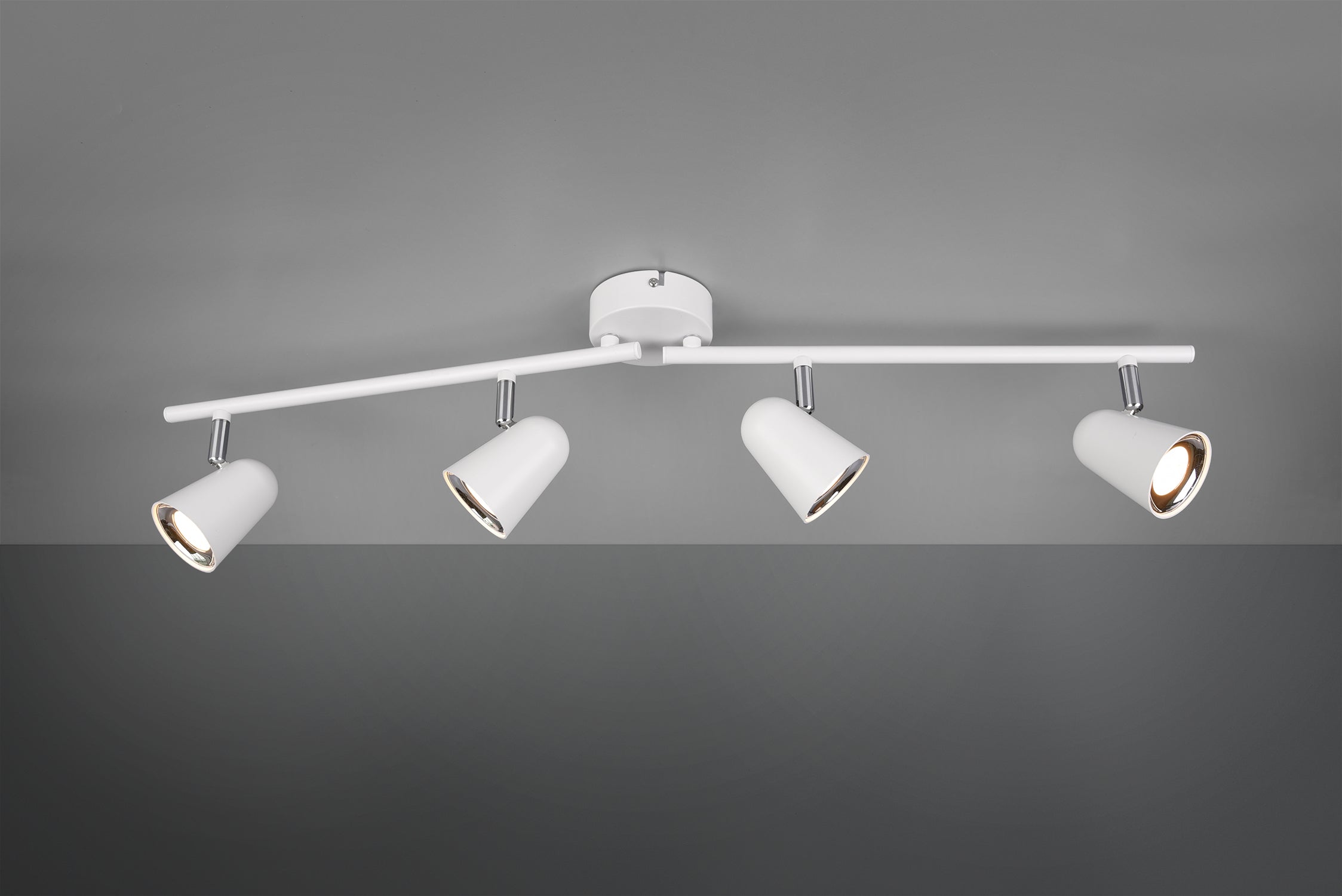 Faretti su Barra 4 Spots Led 3,5W 78 cm Bianco Toulose GD Trio