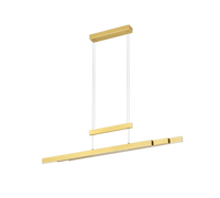 Lampada Sospensione Interno Altezza Regolabile Dimmer Ottone Barrie GD Trio