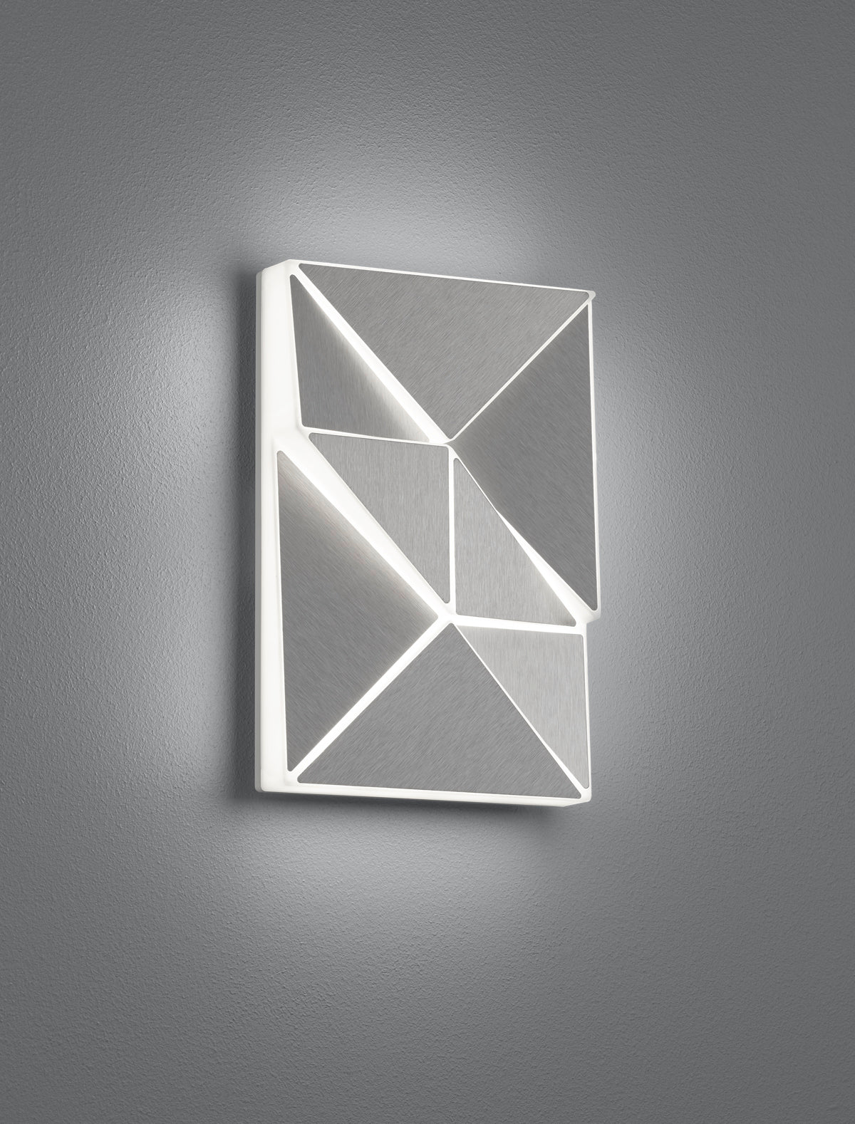 Applique Led Interno Parete Soffitto Cambio Colore Triangoli Trinity GD Trio