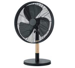 Ventilatore da Appoggio Nero e Legno Oscillante Elegante Viking GD Trio