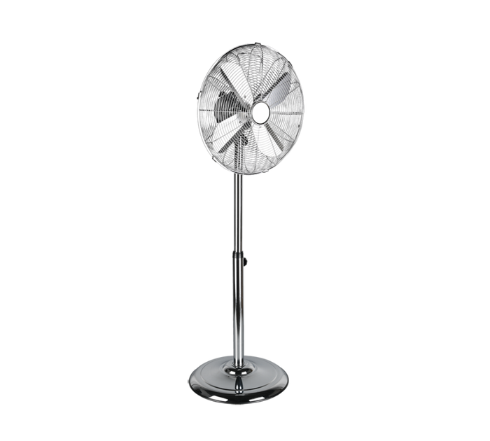 Ventilatore da Terra Piantana Cromato Oscillabile Regolabile Ystadt GD Trio