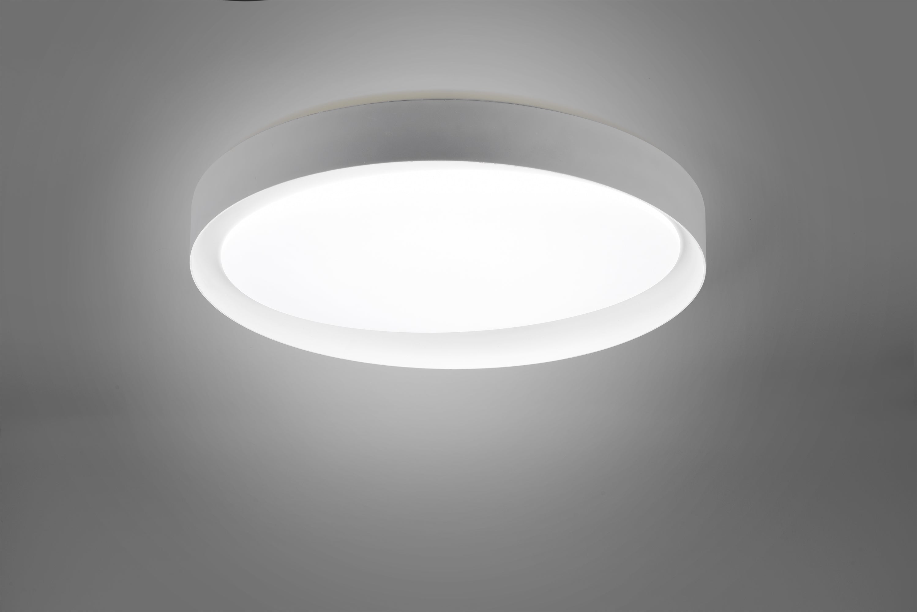 Plafoniera Led Soffitto Interna 24 W Diffusore Bianco Grigio Zeta GD Trio