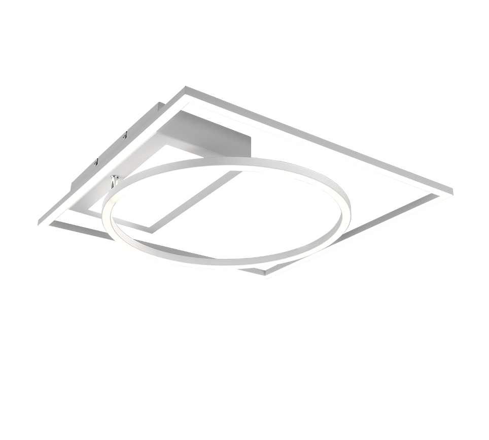 Plafoniera Led Interno con Snodo Regolabile Bianca Satinato GD Trio