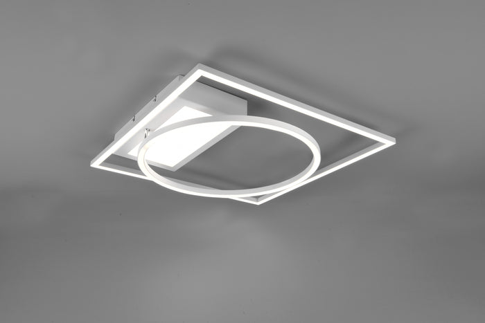 Plafoniera Led Interno con Snodo Regolabile Bianca Satinato GD Trio