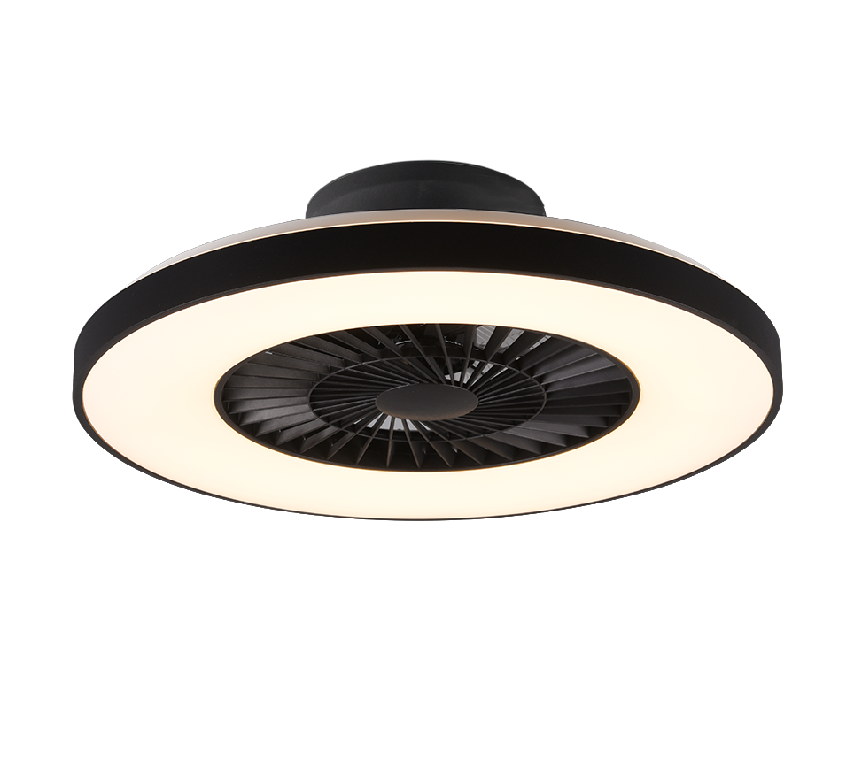 Ventilatore a soffitto Senza Pale con Led Nero 40W Halmstadt GD Trio